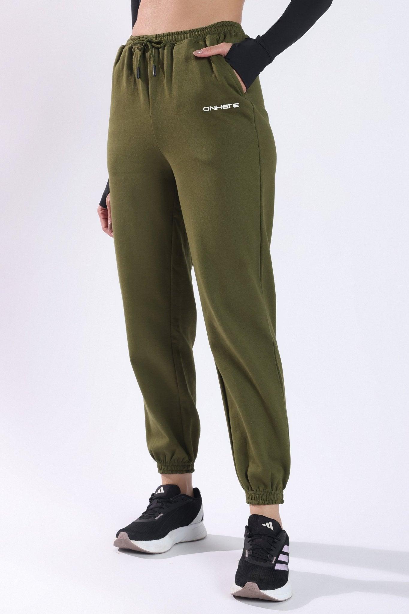 Cozy Dri - FIT Loose Joggers Olive - Onhete