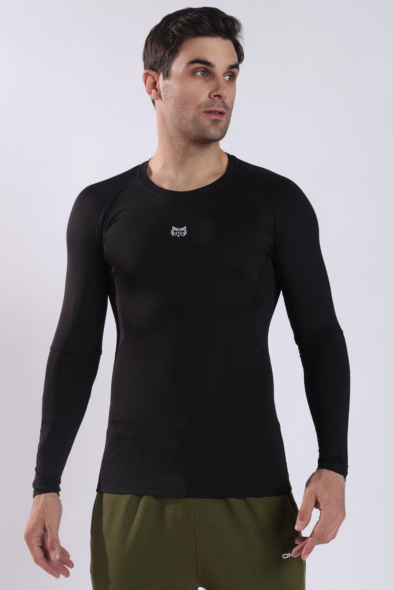 Dri - FIT Compression Long Sleeve T-Shirt Black - Onhete