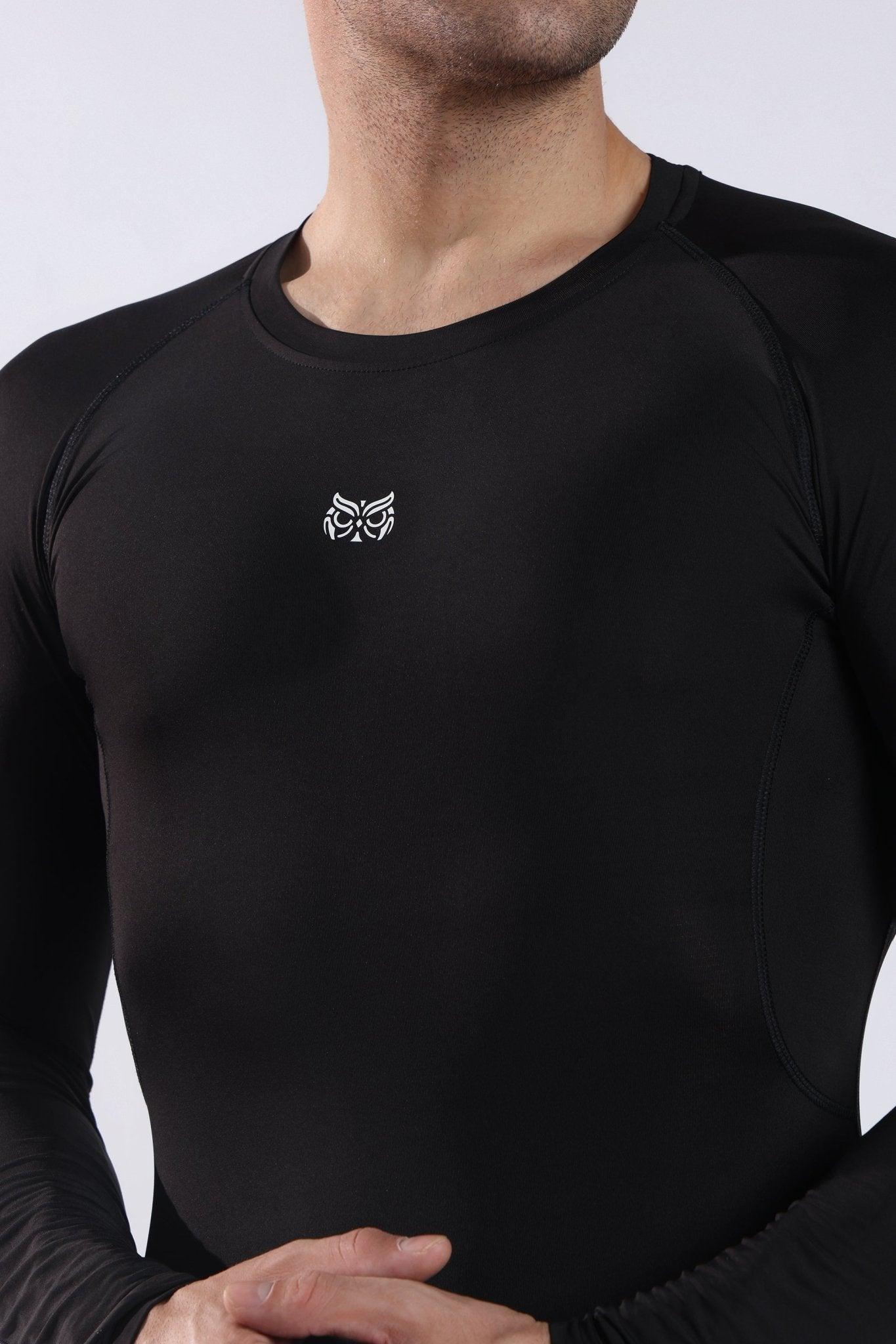 Dri - FIT Compression Long Sleeve T-Shirt Black - Onhete