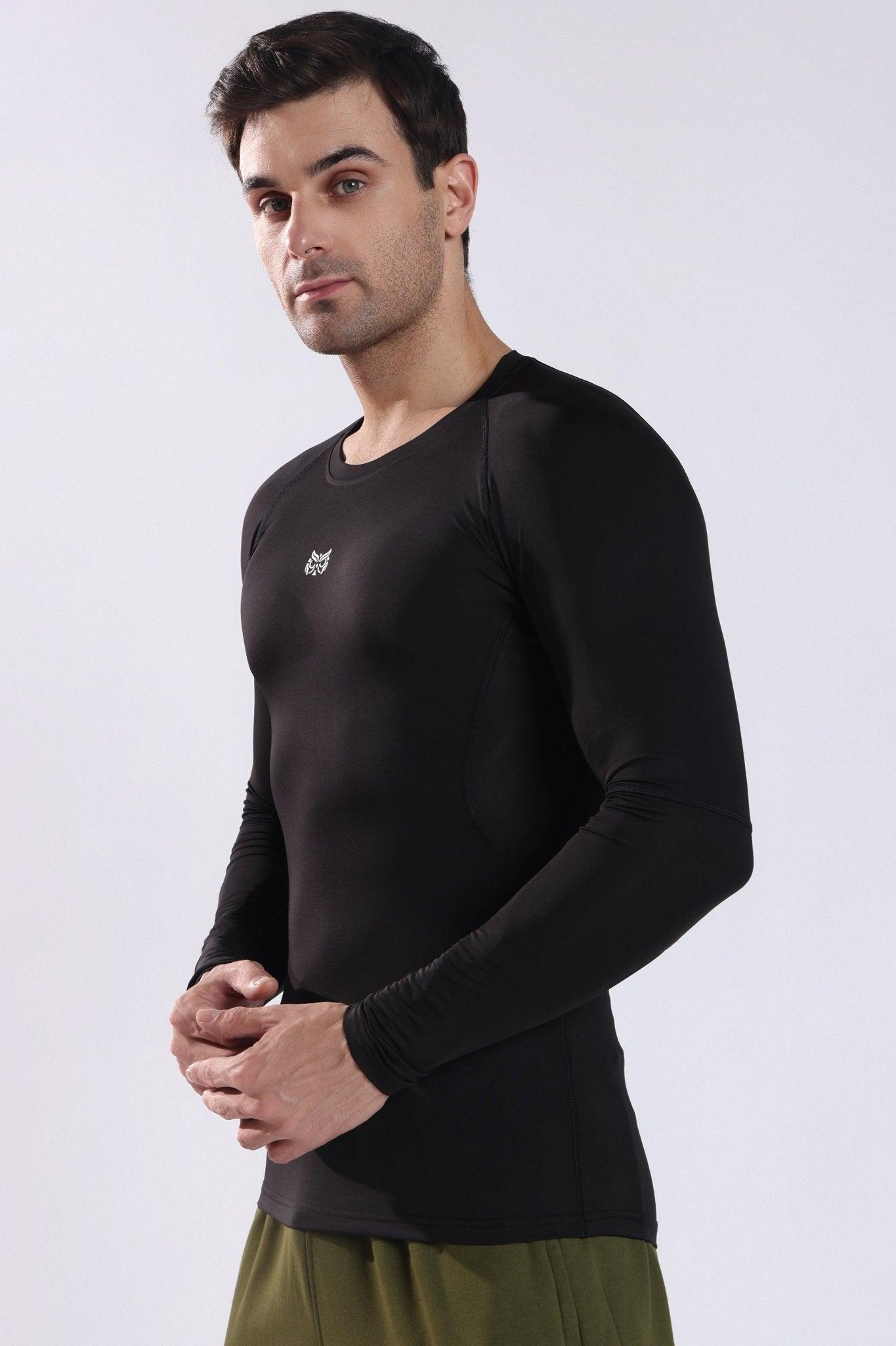 Dri - FIT Compression Long Sleeve T-Shirt Black - Onhete