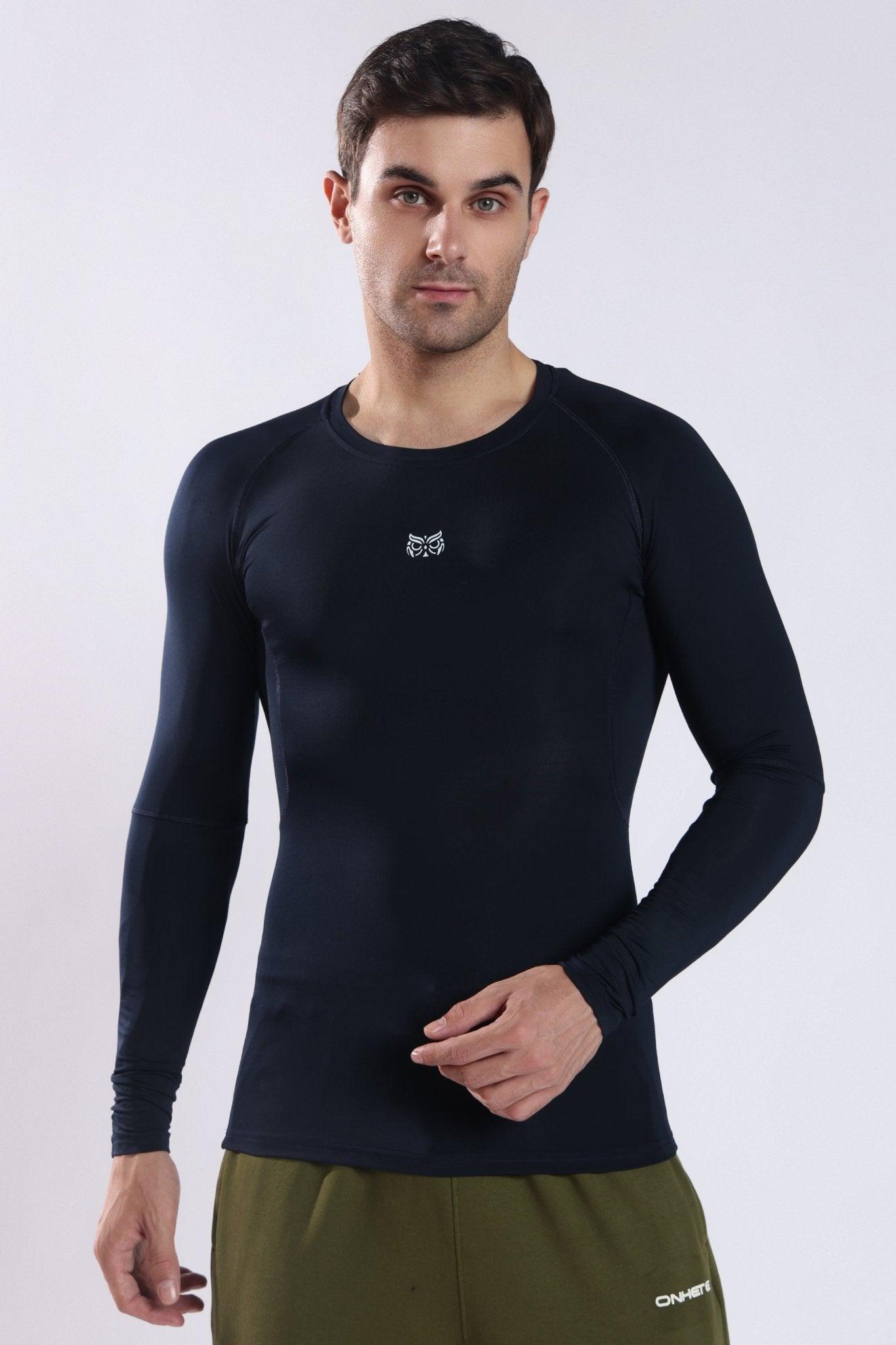 Dri - FIT Compression Long Sleeve T-Shirt Navy - Onhete