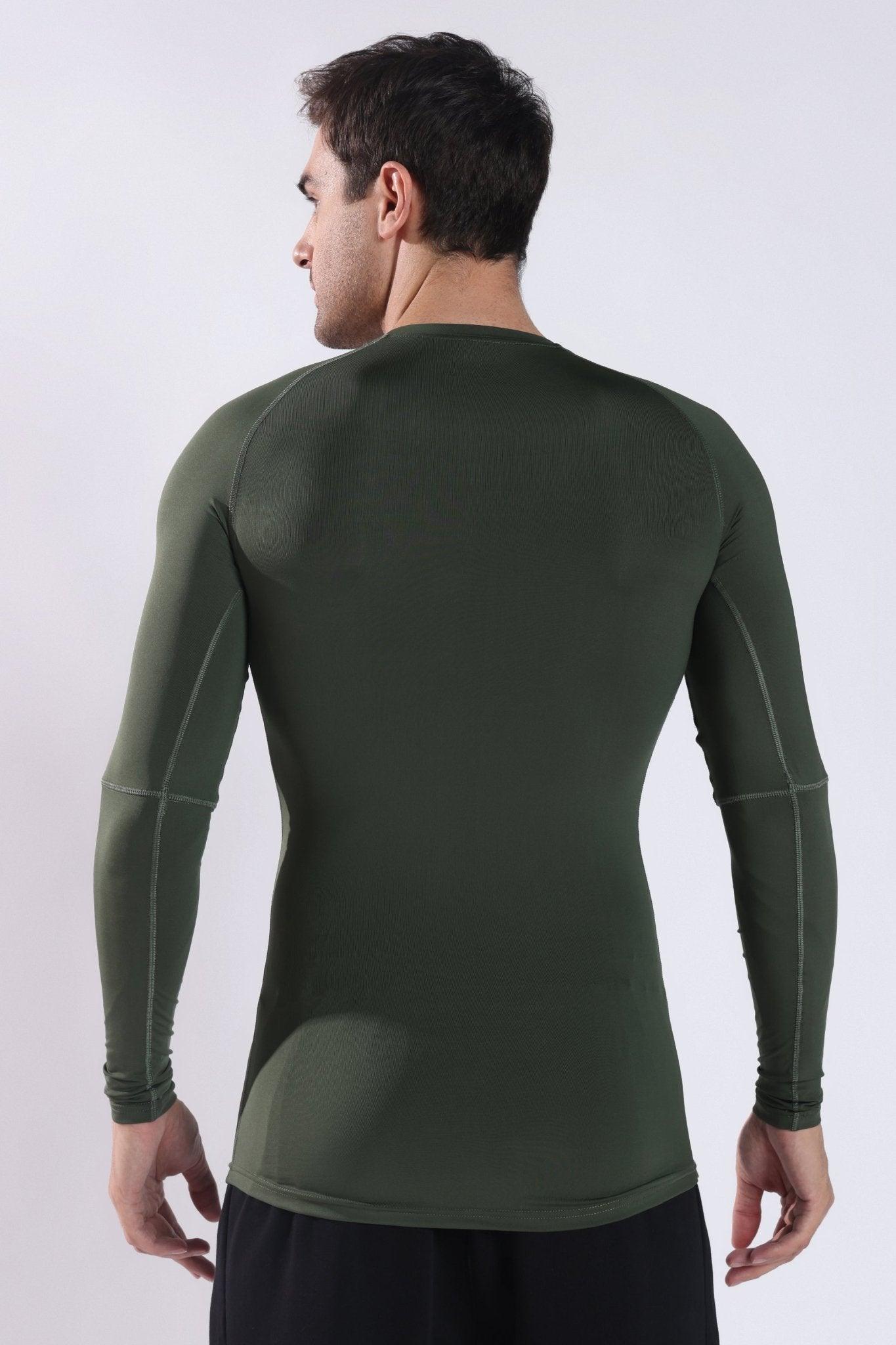 Dri - FIT Compression Long Sleeve T-Shirt Olive - Onhete