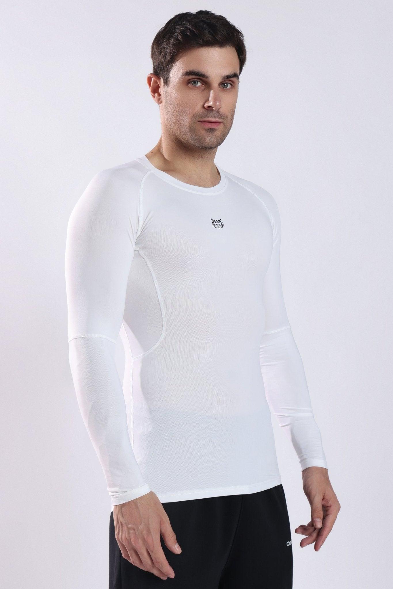 Dri - FIT Compression Long Sleeve T-Shirt White - Onhete