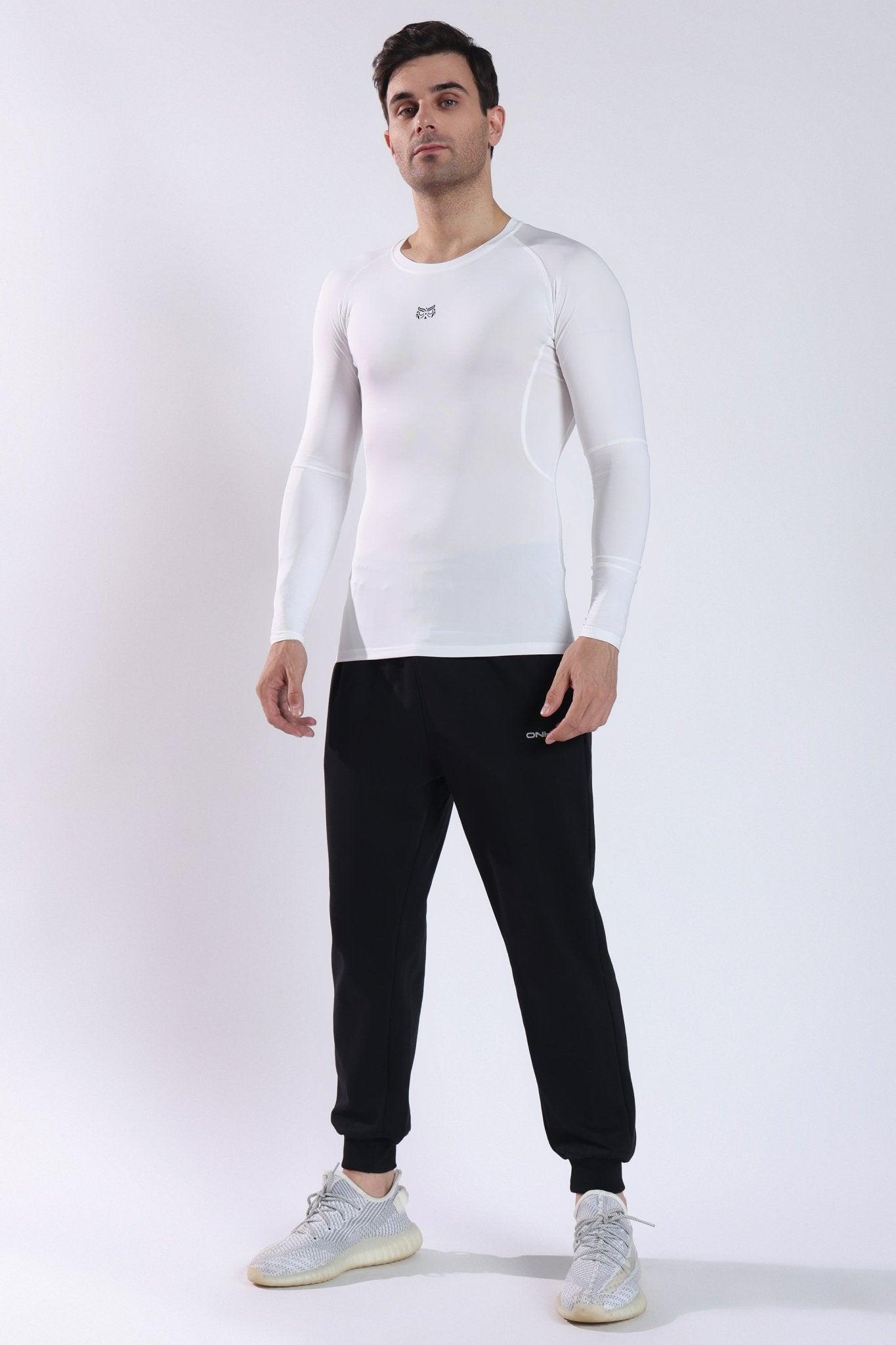 Dri - FIT Compression Long Sleeve T-Shirt White - Onhete