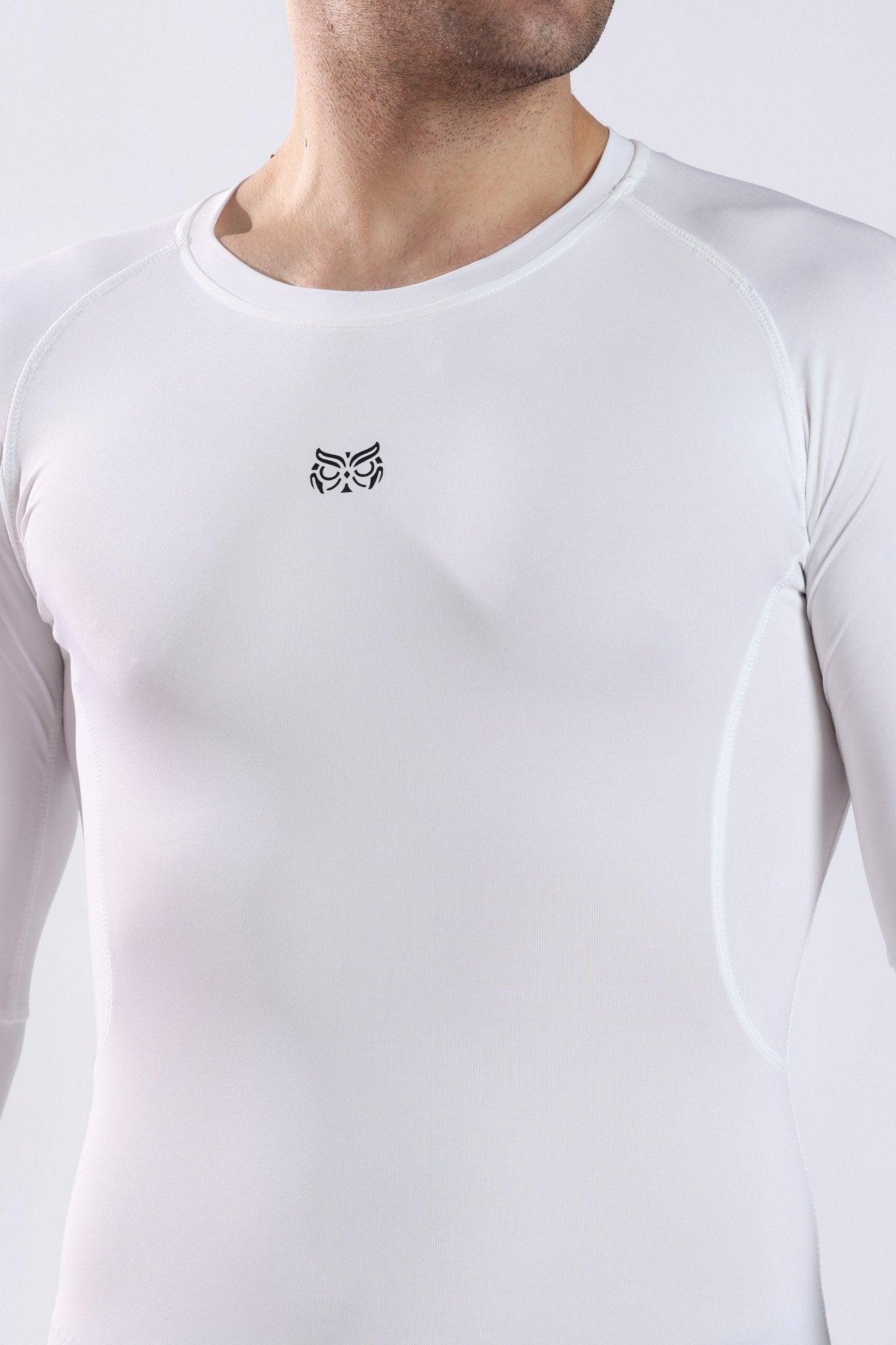 Dri - FIT Compression Long Sleeve T-Shirt White - Onhete