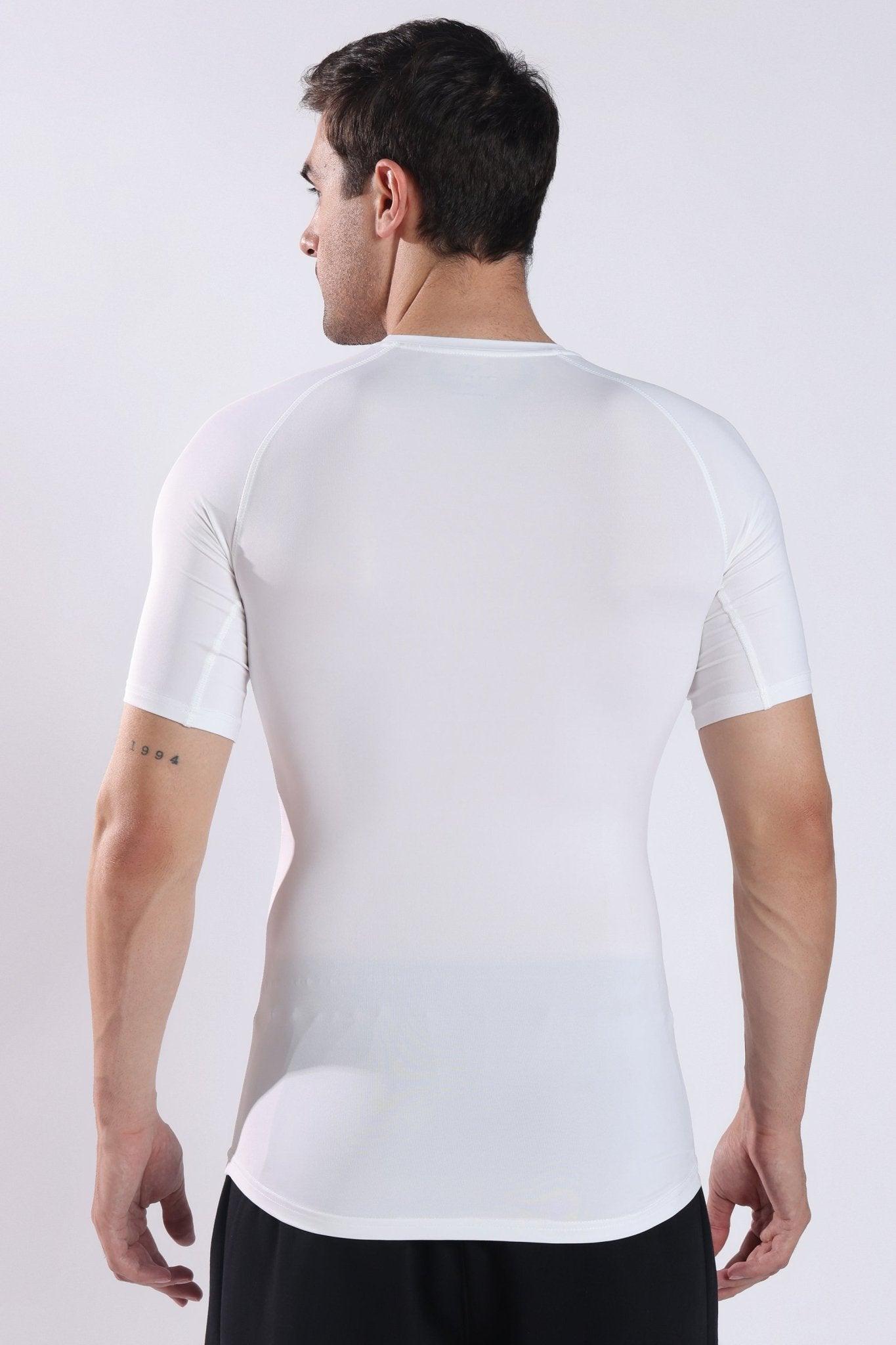 Dri - FIT Compression Short Sleeve T-Shirt White - Onhete