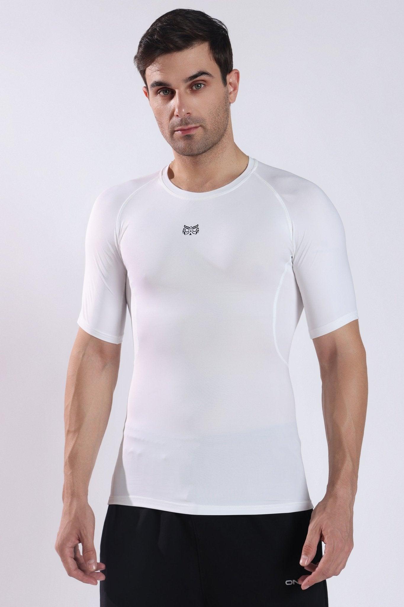 Dri - FIT Compression Short Sleeve T-Shirt White - Onhete