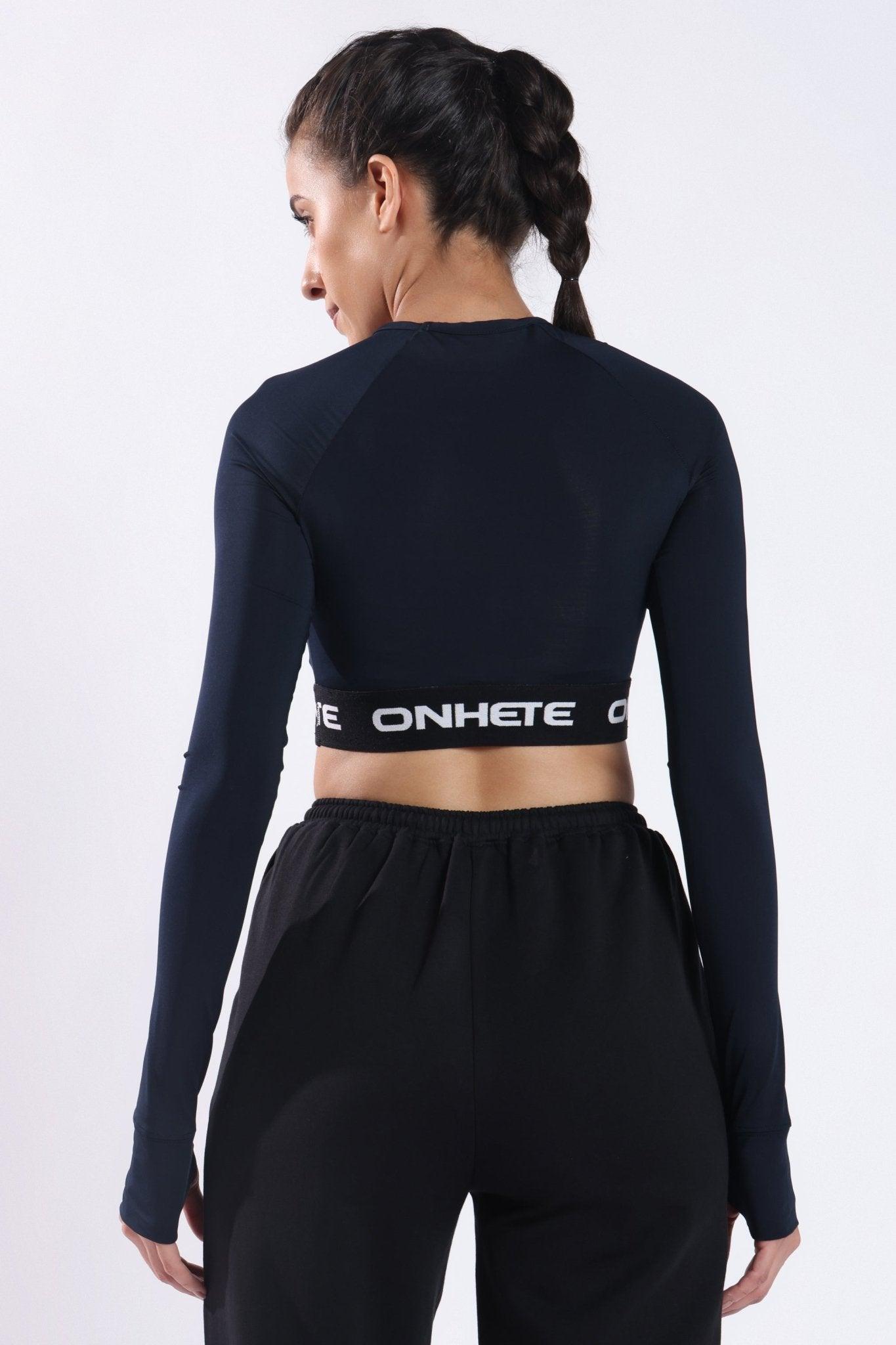 Dri - FIT Cropped Long Sleeve Top Navy - Onhete