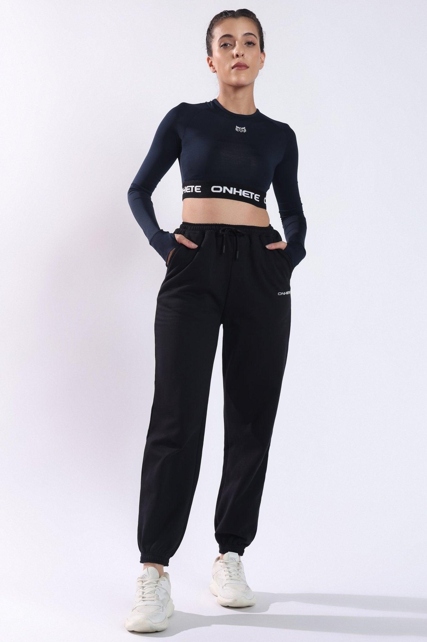 Dri - FIT Cropped Long Sleeve Top Navy - Onhete