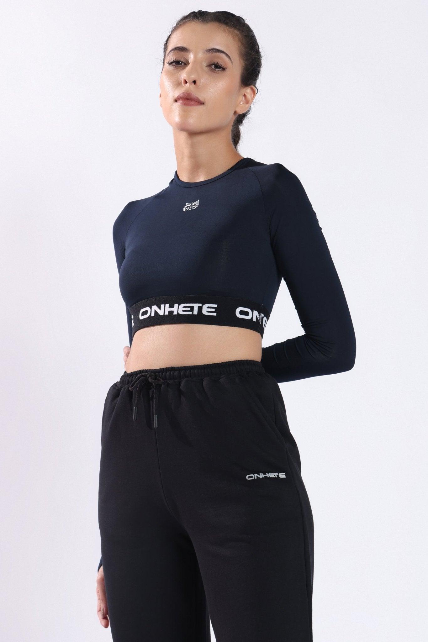 Dri - FIT Cropped Long Sleeve Top Navy - Onhete