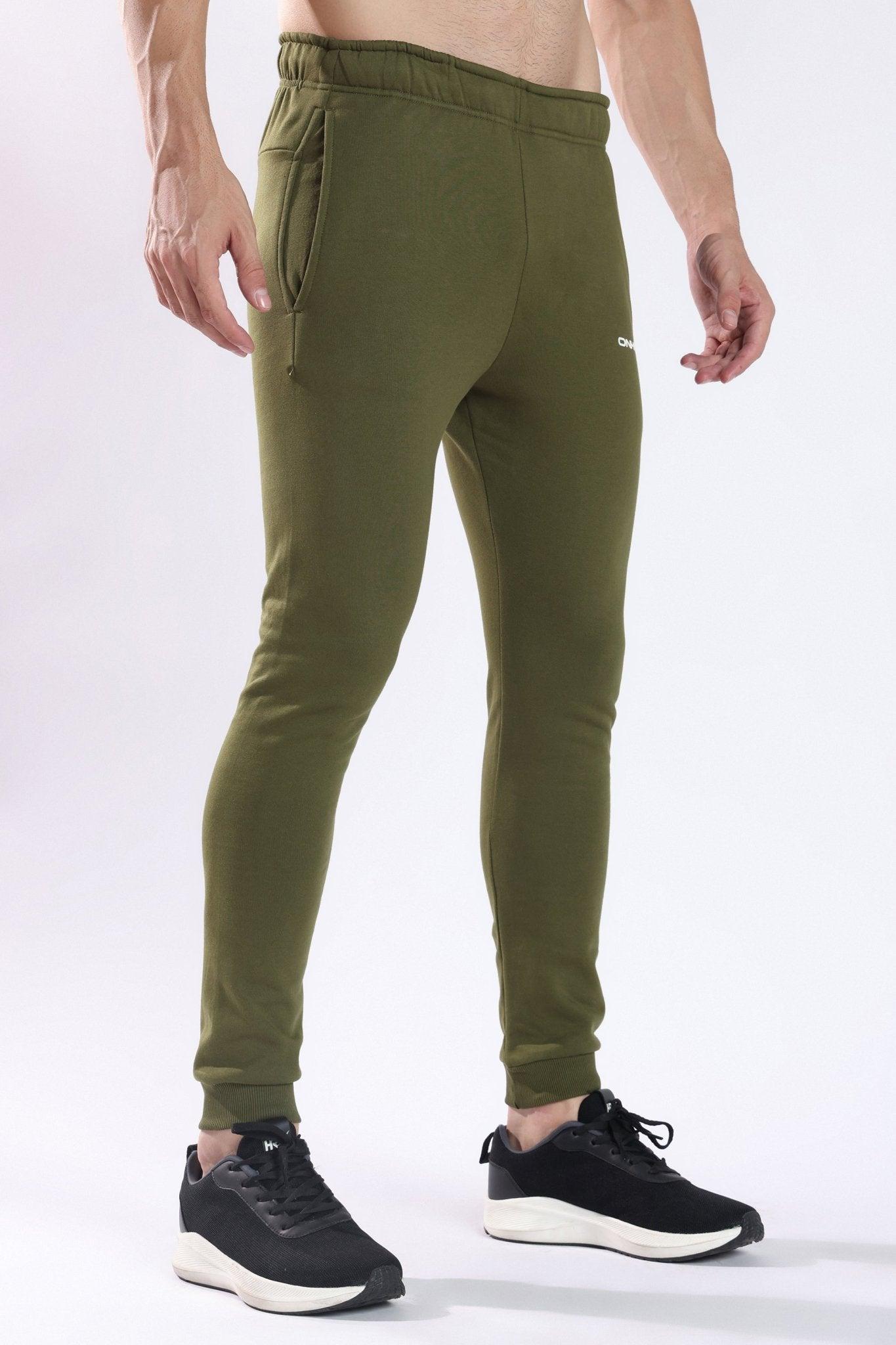 Hybrid Slim Joggers Olive - Onhete